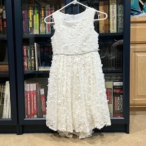 Girls Badgley Mischka White Formal Dress. Size 10